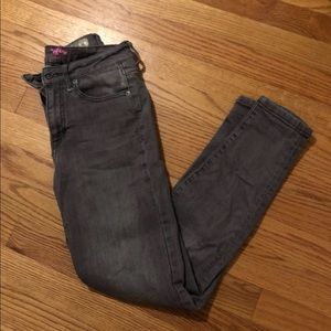 Gray high waisted jeans